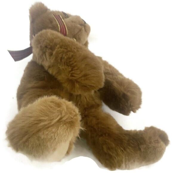 Gund Teddy Bear Plush Booker Brown 15" With Glasses and Bow Super Soft - Picture 9 of 9